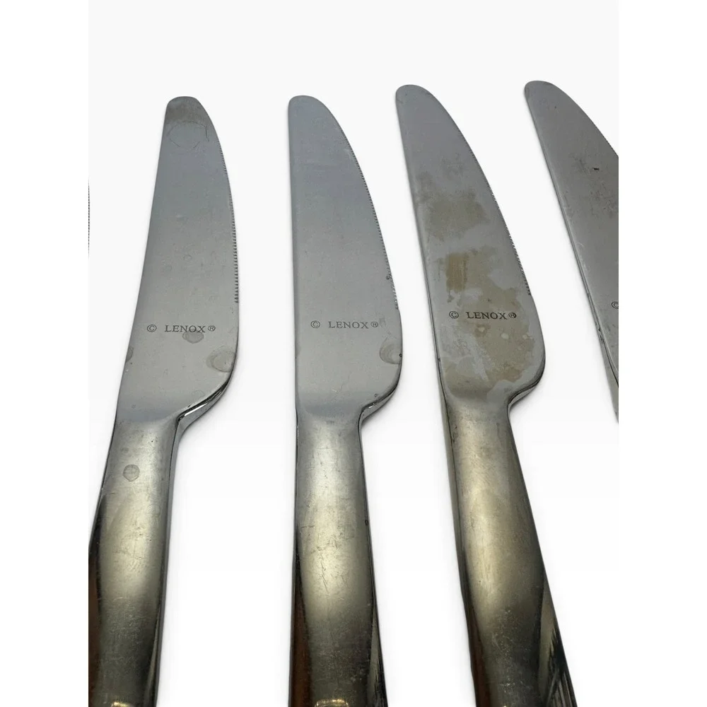 16pc Lenox Tin Can Alley Flatware 18/8 Stainless Steel Modern Pattern - Read